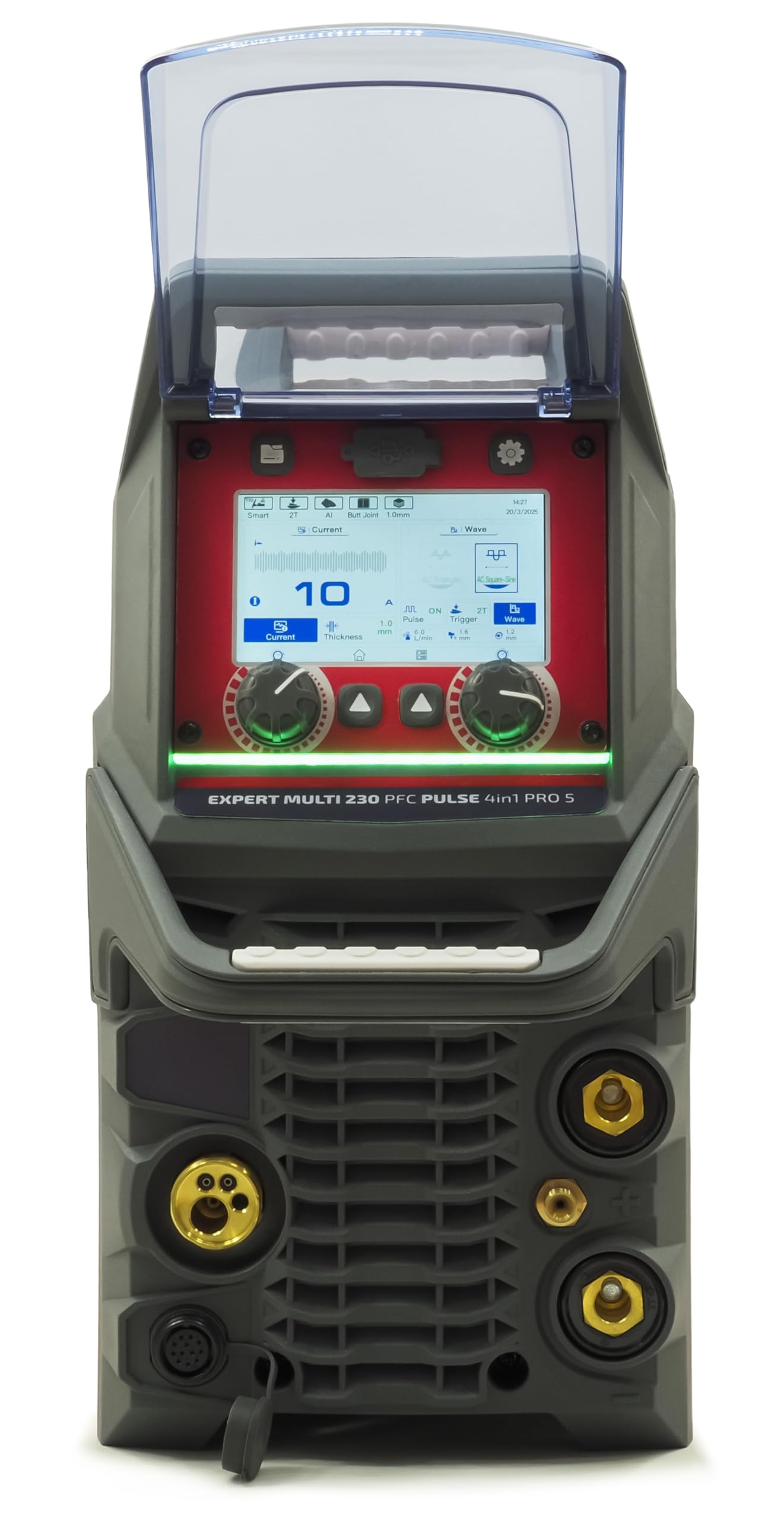 IDEAL Expert Multi 230 PFC Pulse 4 en 1 Pro5 - Máquina de soldar combinada, inversor MIG MAG WIG, alambre de llenado sin gas con función de pulso, sinérgico, 230 A, para acero, aluminio, acero