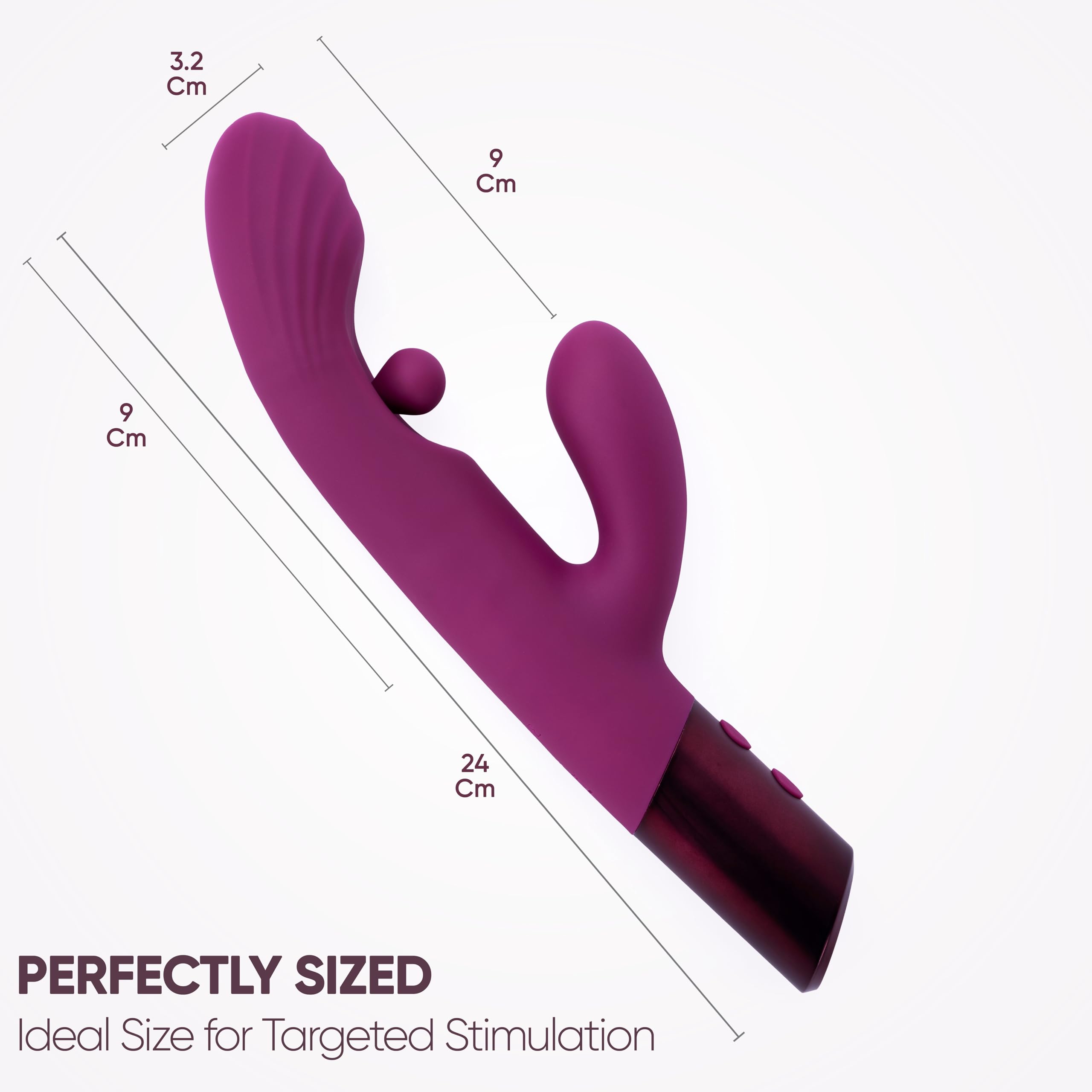 SELOVE Swirly Vibratore Rabbit con Perla Rotante e Vibrazione