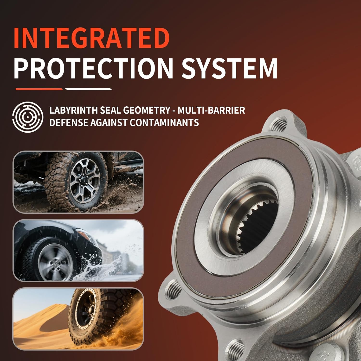 DRIVESTAR 513287 Front Wheel Hub & Bearing Assembly Driver/Passenger for Toyota Prius/for Toyota Prius Plug-in 2010-2015, 2011-2016 for Lexus CT200h