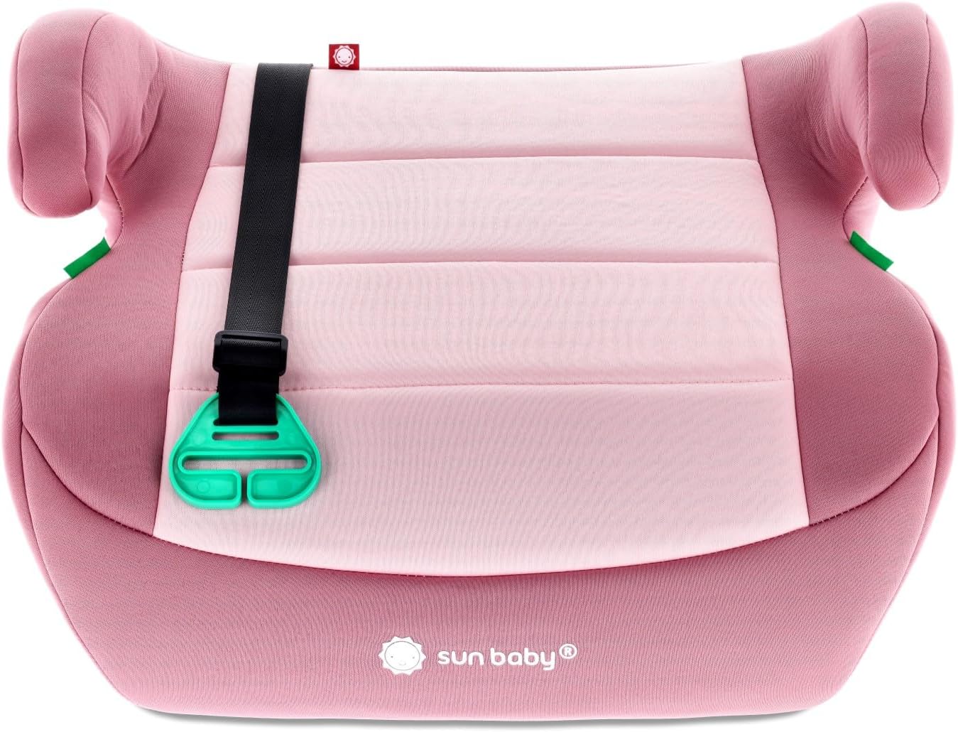 SUN BABY LITTLENEST – Podstawka Samochodowa 125–150 cm, Homologacja R129, Ergonomiczne Siedzisko dla Starszych Dzieci - Różowa