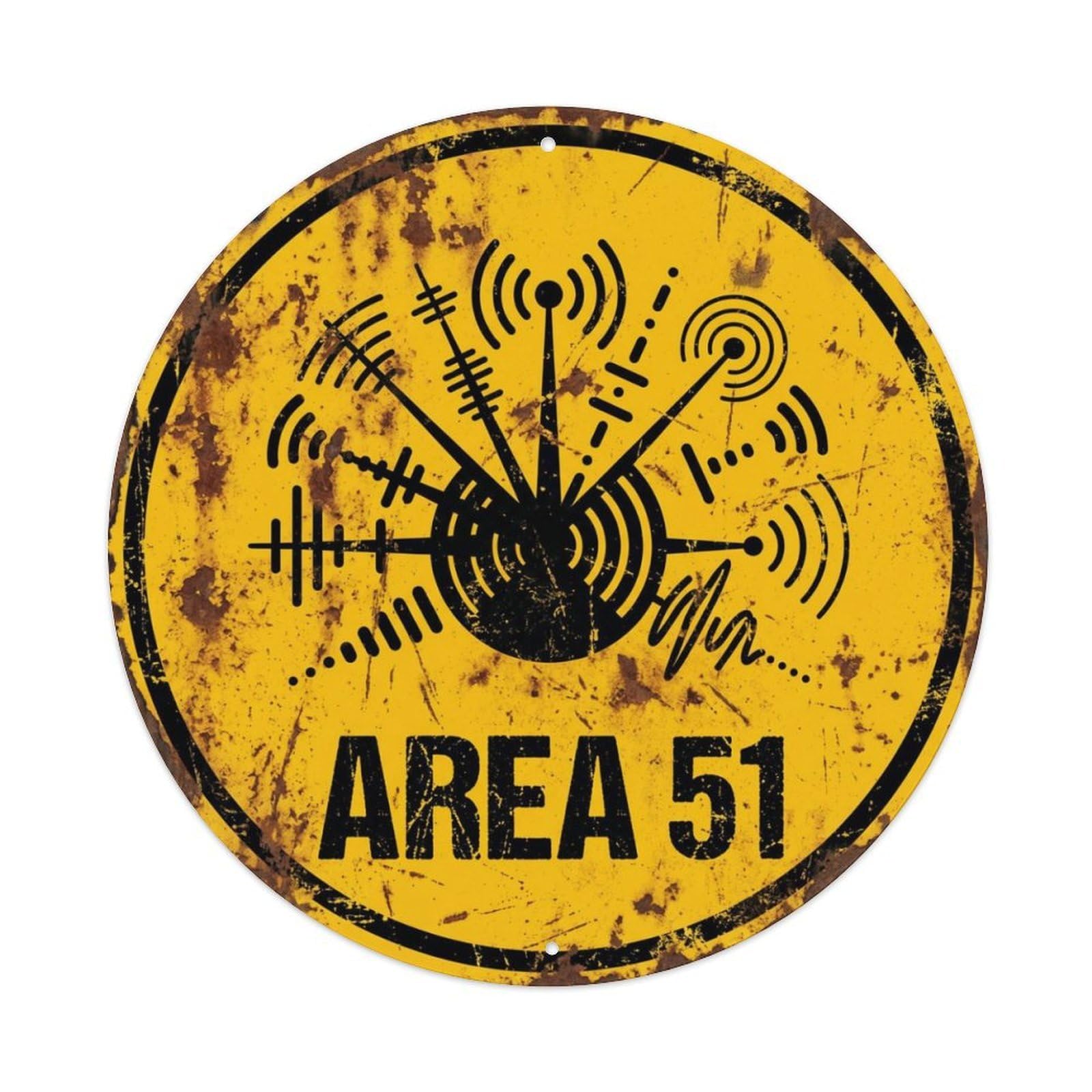 Alien Area 51 SignalMetal Tin Sign