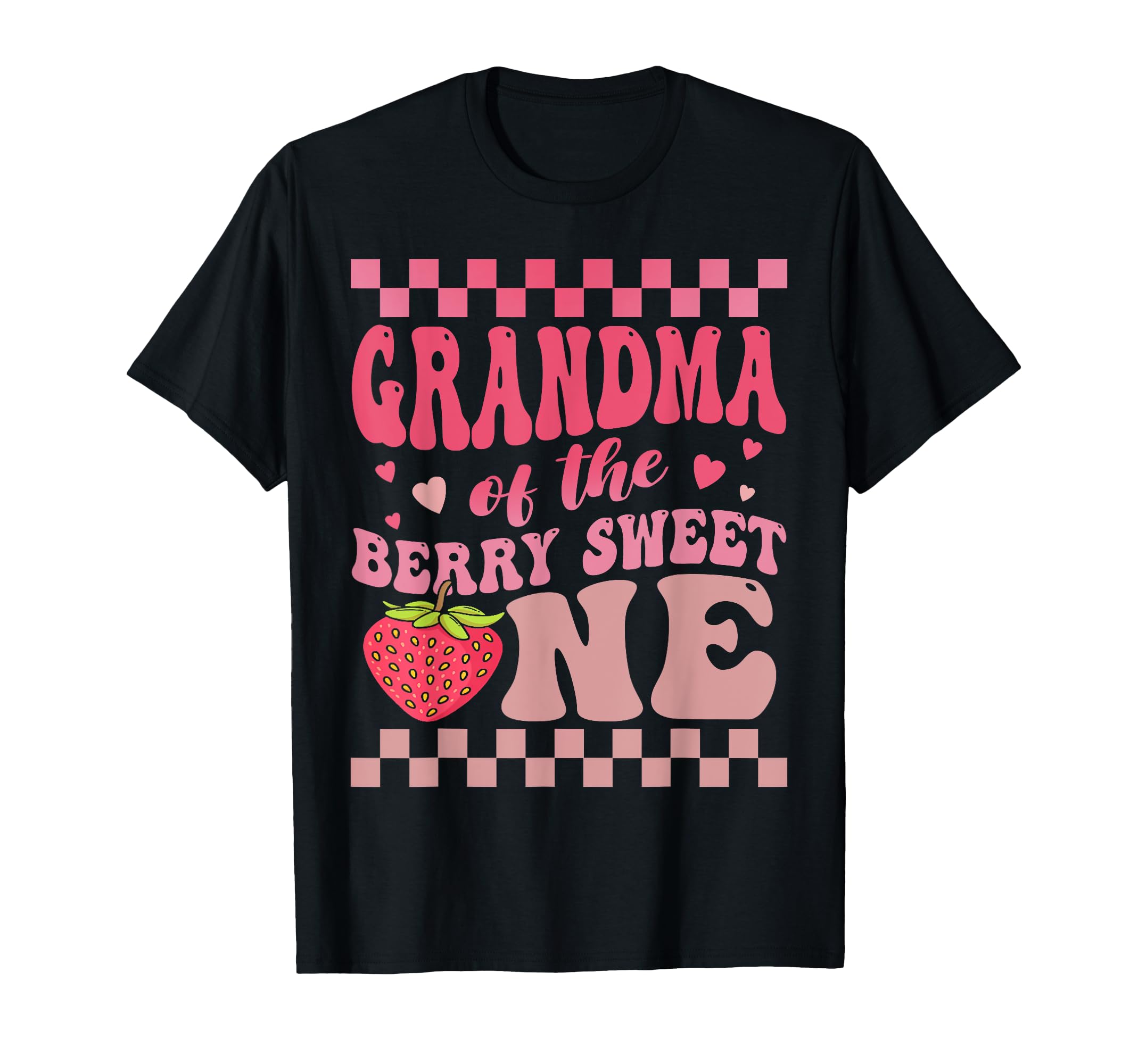 Grandma Of The Berry Sweet One Strawberry First Birthday T-Shirt