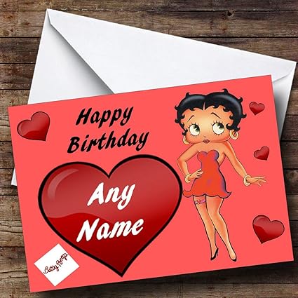 Personnalise Betty Boop Cœur Carte D Anniversaire Amazon Fr Fournitures De Bureau Personnalise Betty Boop Cœur Carte D Anniversaire Amazon Fr Fournitures De Bureau