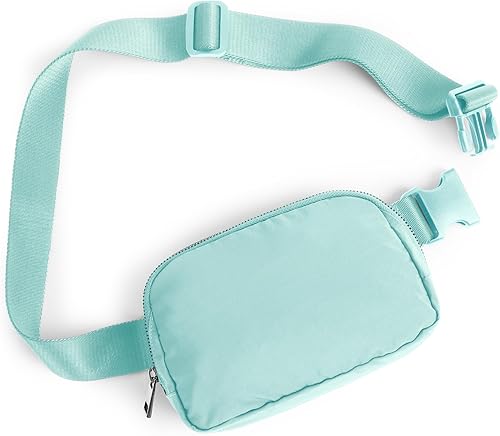 ODODOS Correa extendida I Unisex Mini Riñonera Ajustable Riñonera Pequeña Bolsa de Cintura para Entrenamiento Correr Senderismo Viajar, Glaseado azul