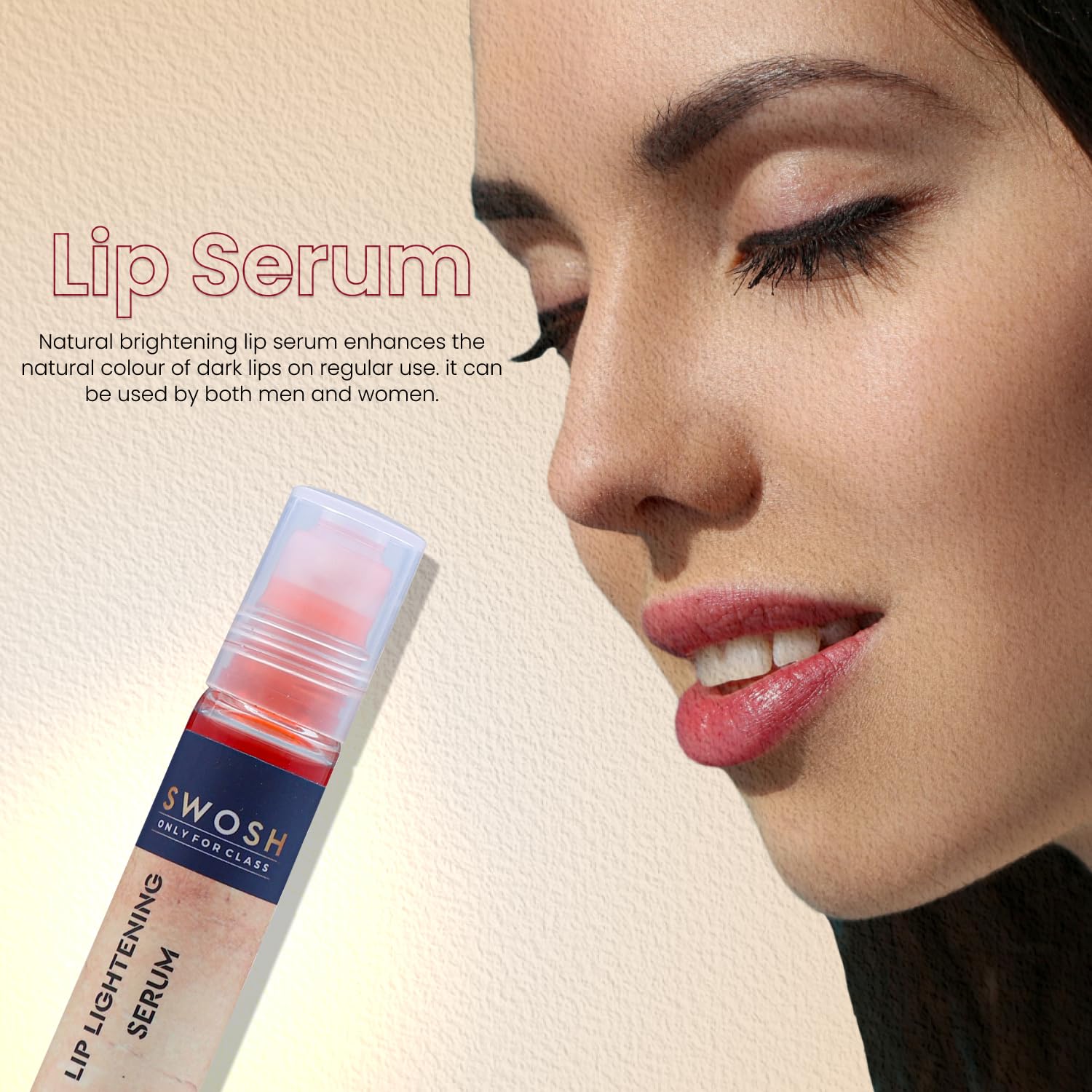 SWOSH Lip Serum For Dry Lips and Dark Lips to Pink Lips(10 ml) Lightening Lip Serum Roll On for Visibly Plump Glossy - Image 4
