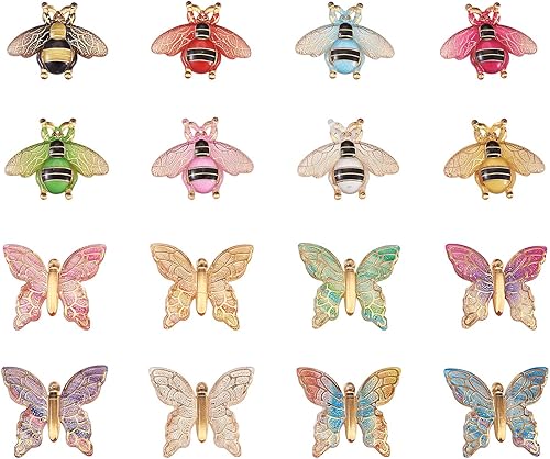 Vista 118 de Cheriswelry 30 dijes de aleación de cono de pino y ardilla, chapados en oro claro, con forma de cono de pino y ardilla, adornos colgantes de 0.47 a