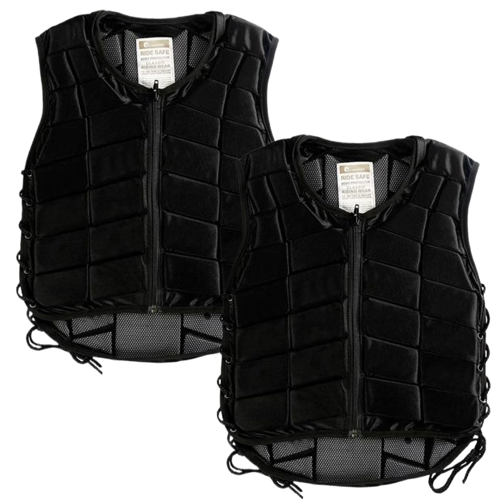 Jorzer Gilet da Equitazione con Cerniera, Gilet di Sicurezza Protettivo Antiurto, Regolabile, da Equitazione Morbido e Traspirante per Donne, Ragazzi, Ragazze e Bambini.