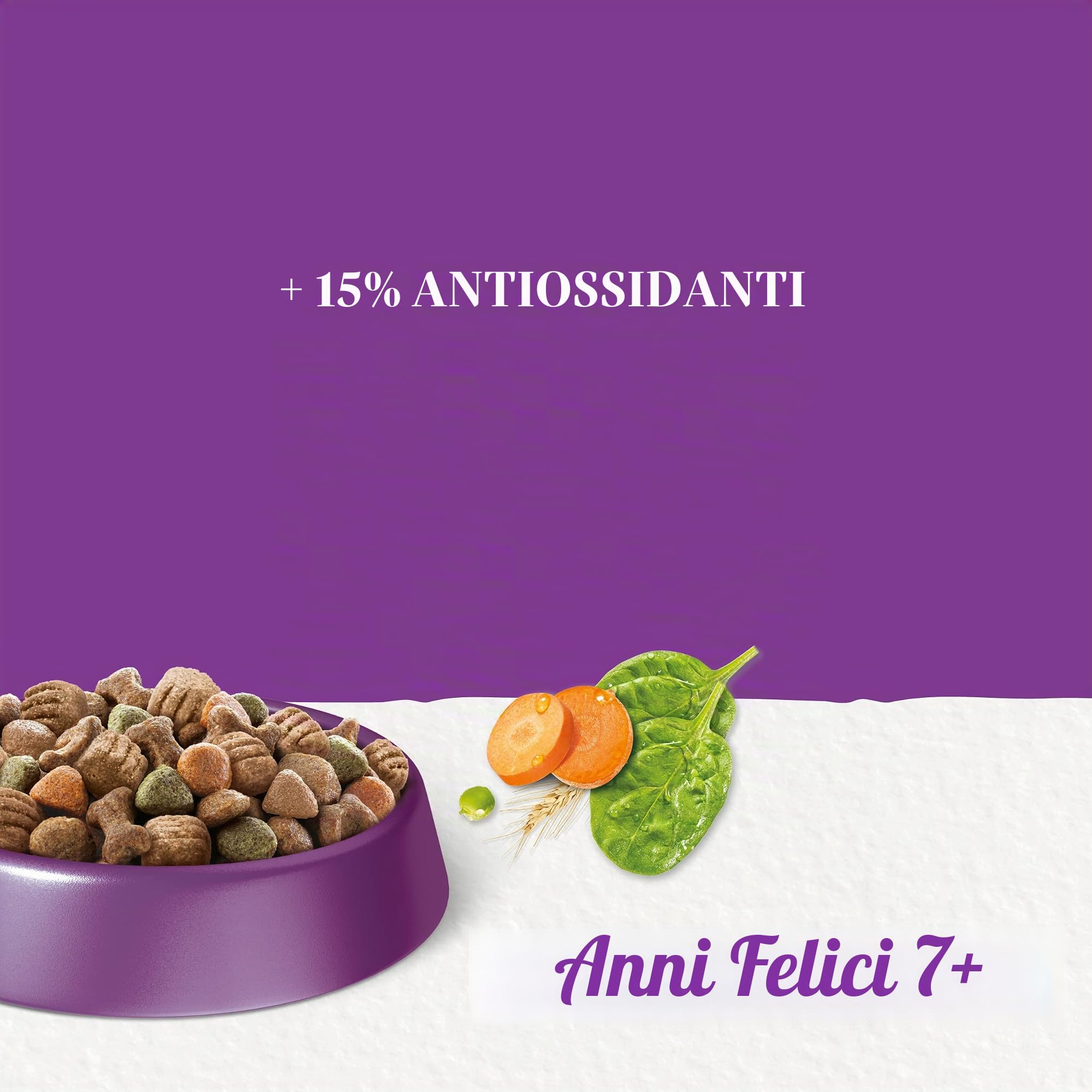Beneful Anni felici 7+ Senior cibo per cani secco, con pollo e verdure da giardino, confezione da 1 (1 x 12 kg)
