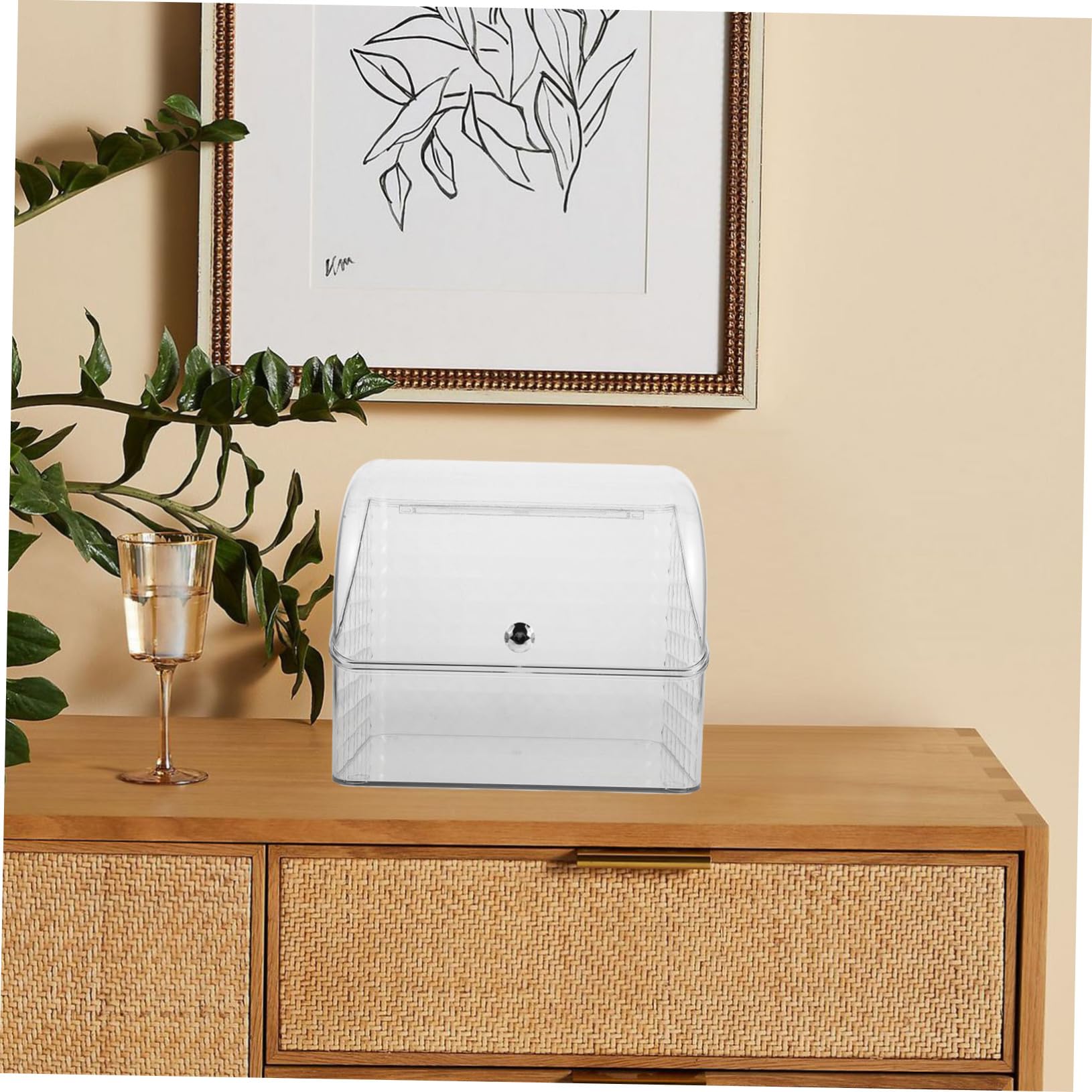 Ciieeo Aufbewahrung Für Make-up Make-up-behälter Transparenter Kosmetik-organizer Schmuckschatulle Regalkorbbehälter Für Schminktisch Hautpflegehalter Kosmetikvitrine