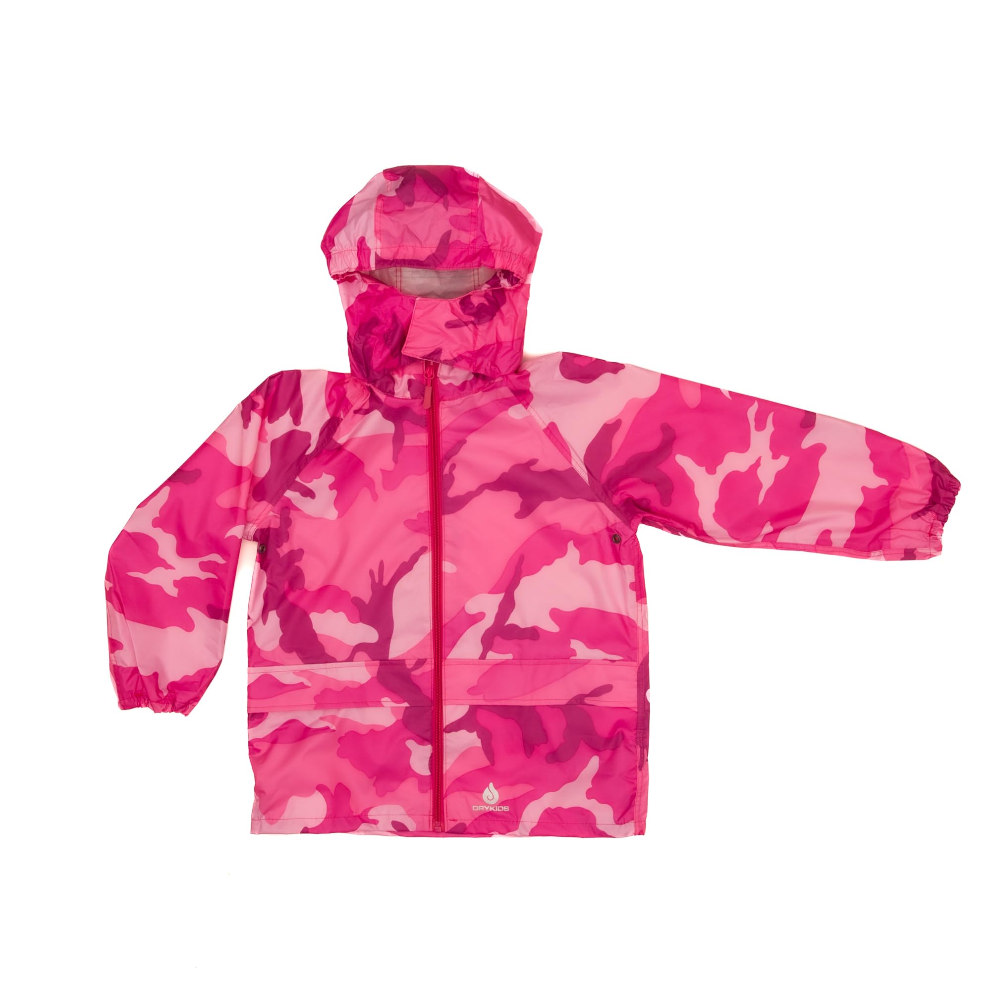 Dry Kids Boys Camo Pink Packable Jacket 13/14Yrs
