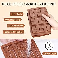 Vista 4 de Molde de barra de chocolate – Moldes antiadherentes para chocolate, molde profundo de silicona de grado alimenticio para pistacho de Dubai, dulces