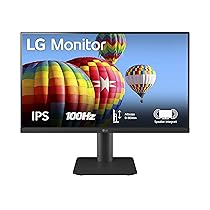 LG 24MS550 Monitor 24″ Full HD IPS, Altezza Regolabile, Speaker Stereo 4W, 100Hz, 1920×1080, 2x HDMI, Uscita Cuffie, Schermo Antiriflesso, Reader Mode, Flicker Safe, Nero
