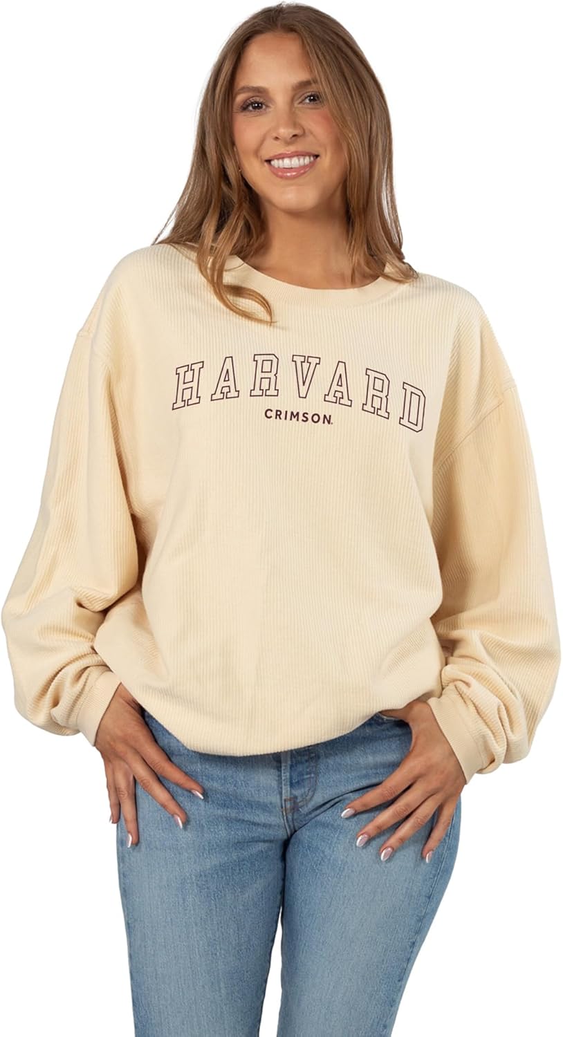 chicka-d NCAA womens Corded Crew Pullover Sweatshirt - Image 4