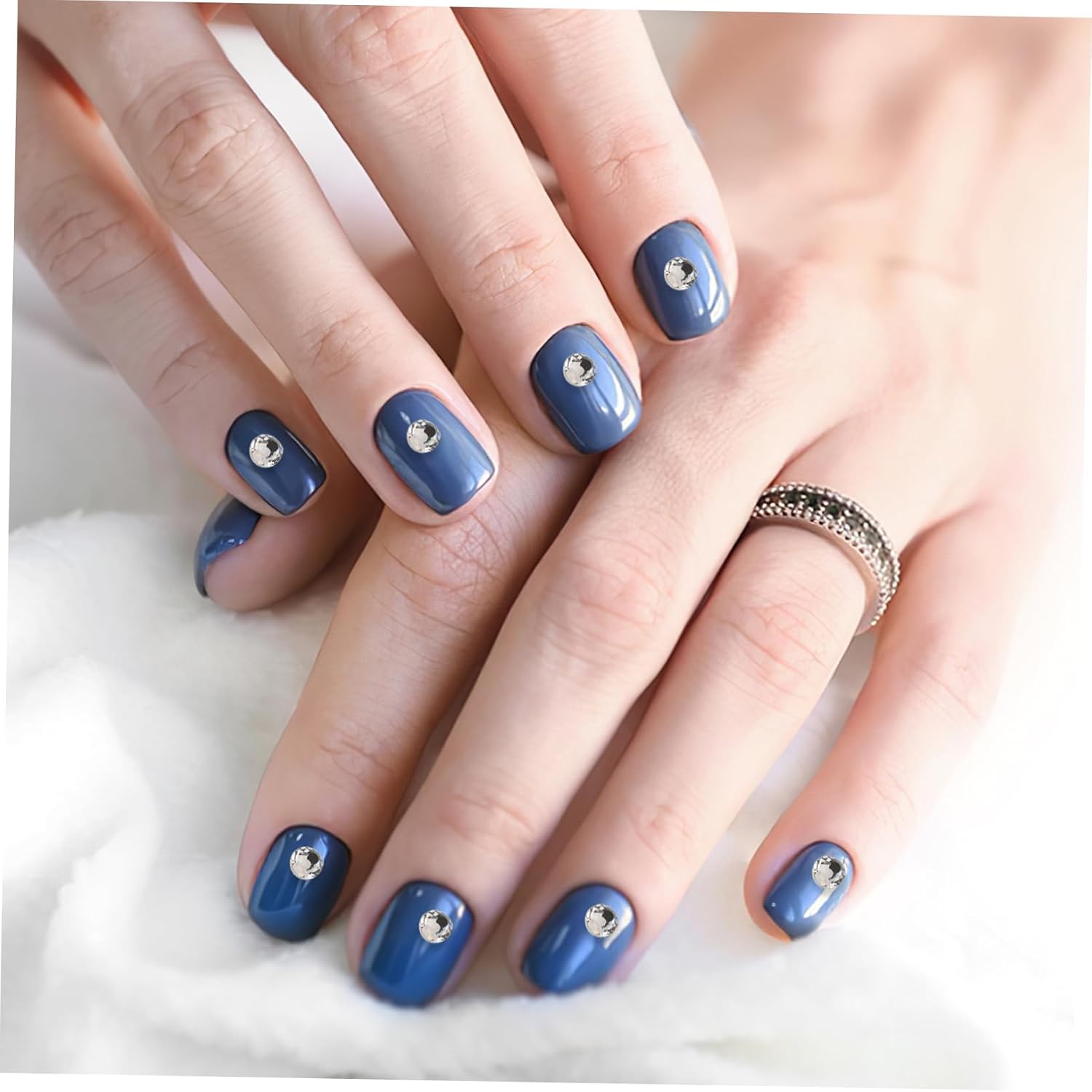 3 Sets Elegant Nail Art Decors Rhinestones Sturdy Makeup Accessories Perfect for Nail Artists