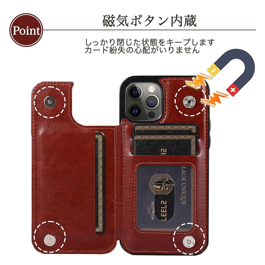 モモページ Amazon.co.jp: [La Momo]iPhone16Pro ケース カード収納 背面 手帳型