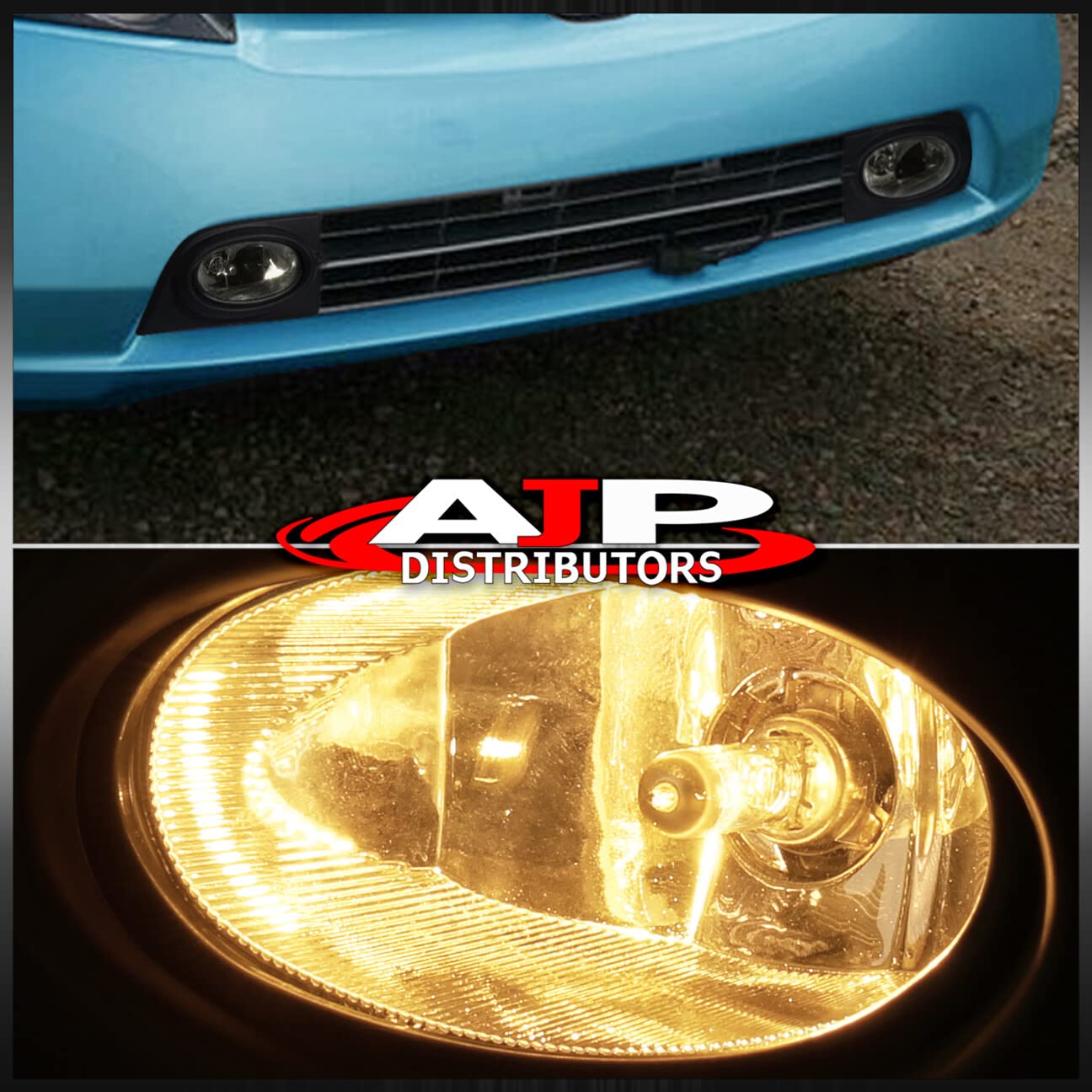 AJP Distributors Front Bumper Driving Fog Lights Lamps Upgrade Replacement Assembly Compatible/Replacement For Civic Fa 4 Door Sedan 2006 2007 2008 2009 2010 06 07 08 09 10