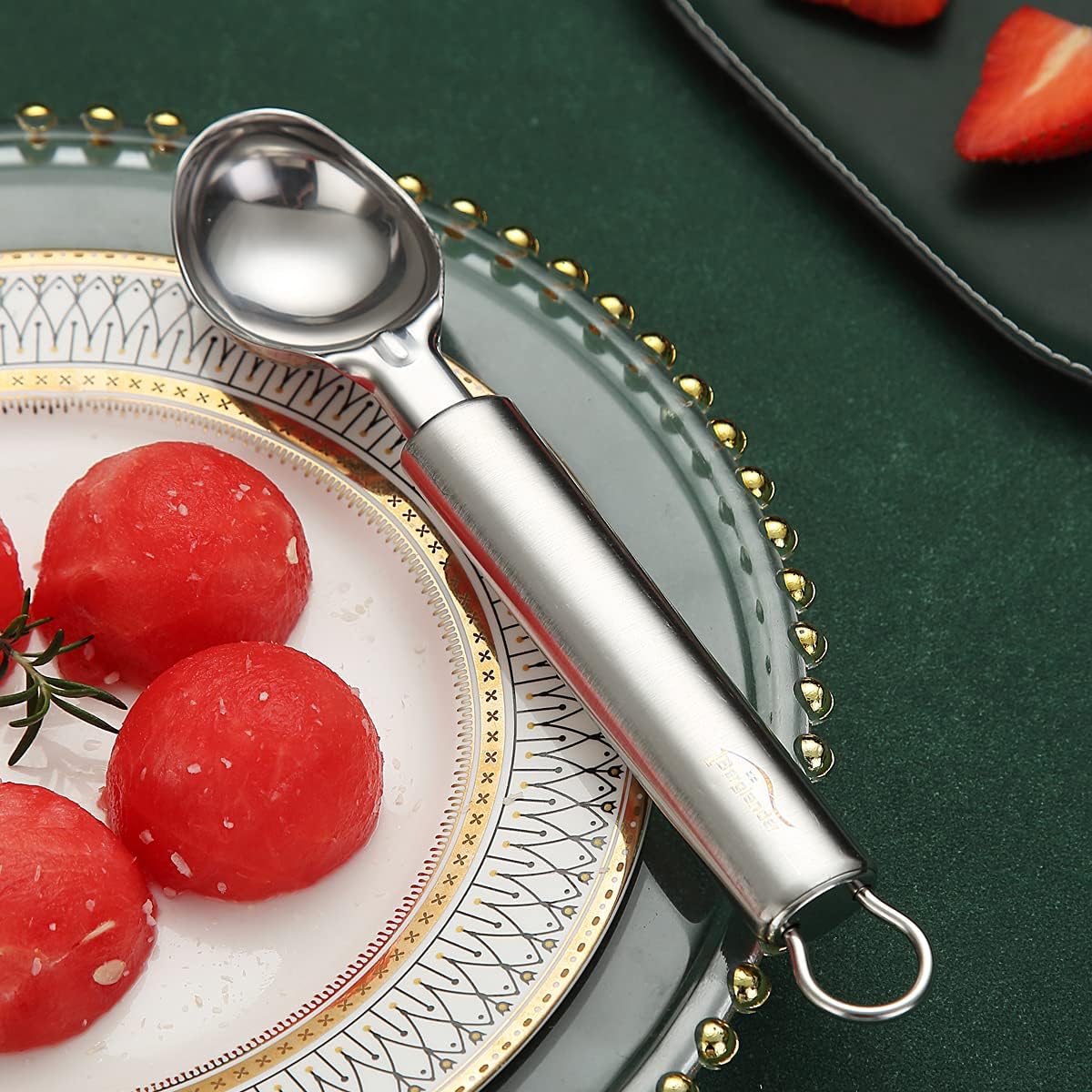 Lowest Price Berglander Rainbow Teaspoons 6.3 Titanium Colorful Plated, Multicolor Stainless Steel Tea Spoon, ice cream spoon Small Spoon, Pack of 6