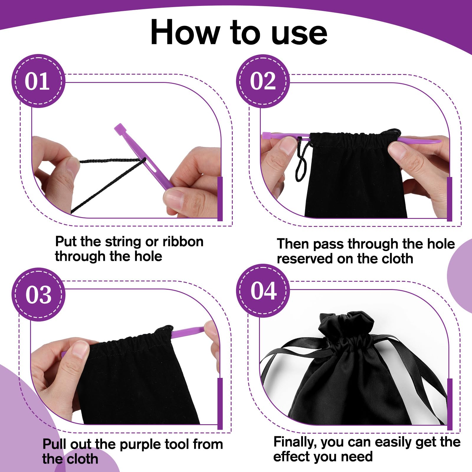 YQQYG 2 piezas That Purple Thang, herramienta de costura púrpura Thang original versátil accesorios de costura y suministros para proyectos de manualidades