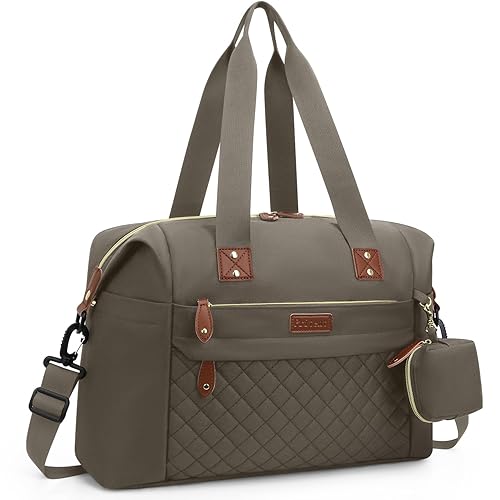 Miniatura 11 de Bolsa de pañales – Bolsas para pañales con funda para chupete, correas de hombro, clips para cochecito, bolsa grande impermeable para mamá y papá,