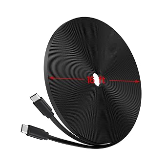 16 ft USB C Dash Cam Cable for Rove R2-4K Dual Dash Cam, Power Cord for REDTIGER Car Dashboard Camera