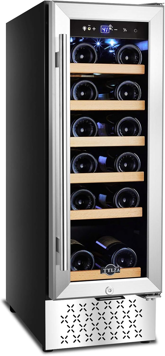 12 Wine Cooler Refrigerator 18 Bottle Wine Fridge Builtin/Freestanding
