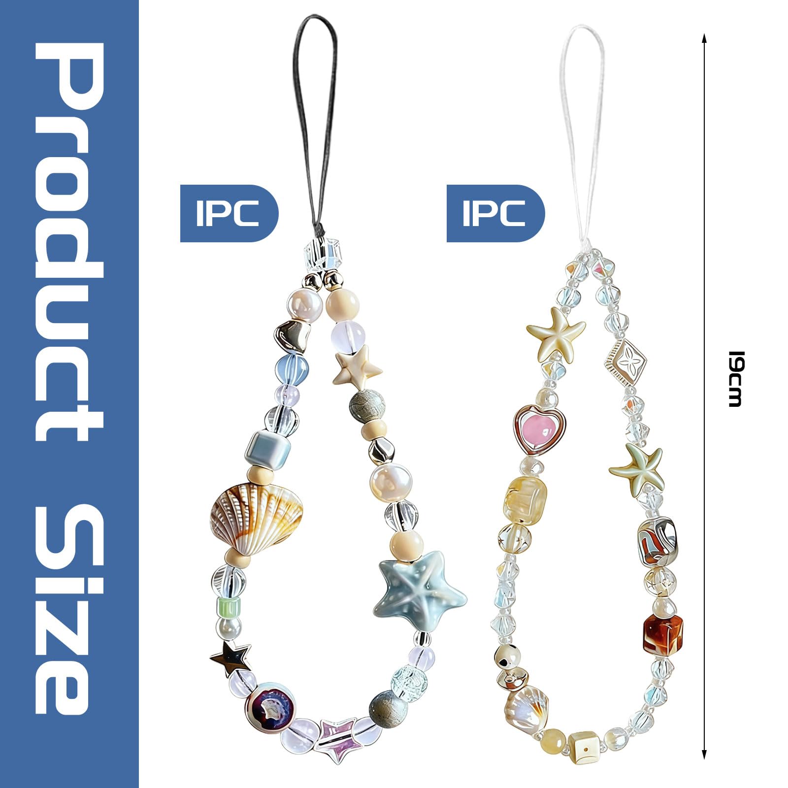 Strap pour téléphone Portable, Dragonne de Caméra, Collier de Perles, Accessoire Mignon, Pochette de Téléphone Universel pour iPhone 17 Pro Max