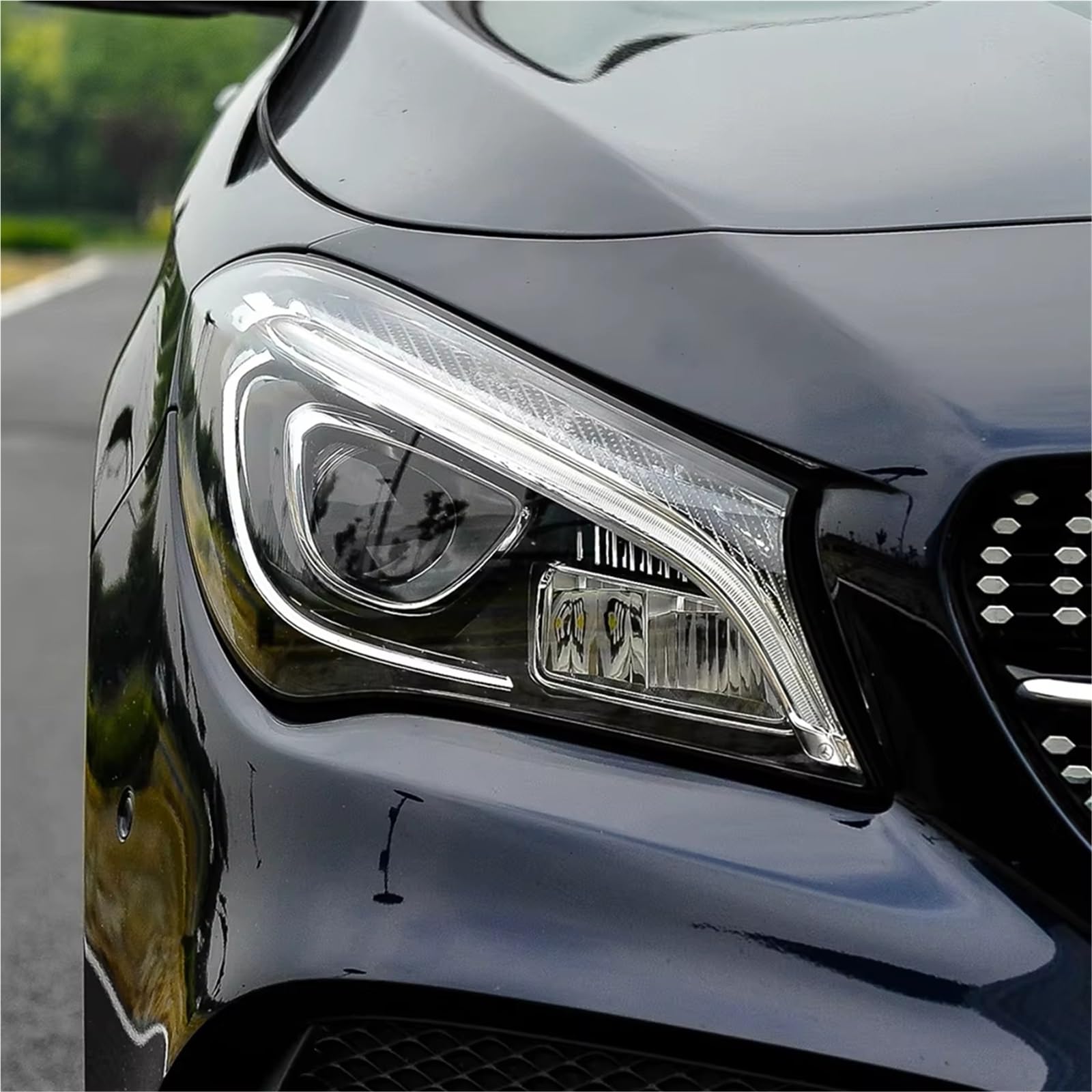 Calotte Lampada Compatibile Con Mercedes Per Benz Per CLA W117 2016 2017 2018 2019 Accessori Auto Trasparente Faro Copertura Paralume Guscio Lente