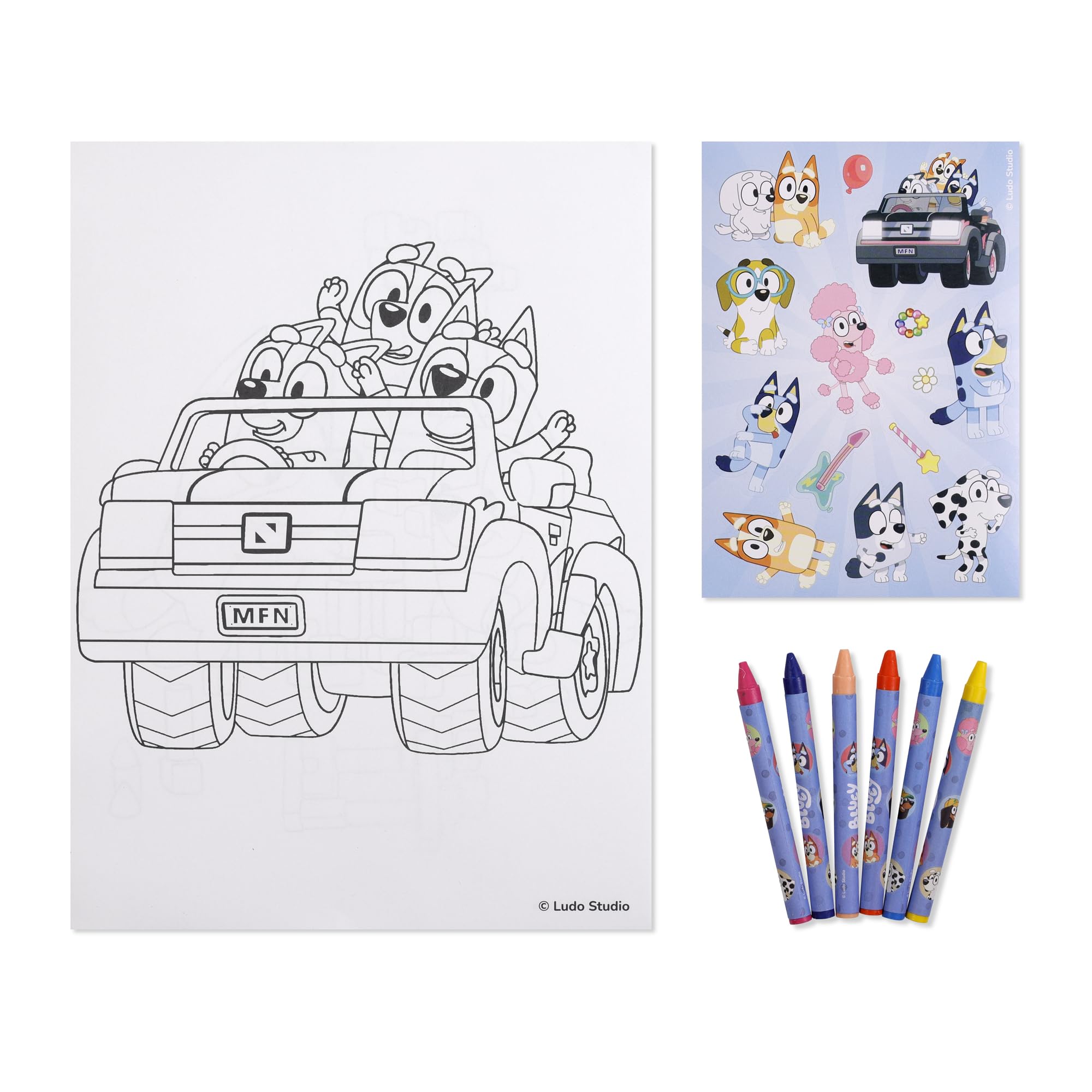BLUEY FILLED DOUBLE PENCIL CASE
