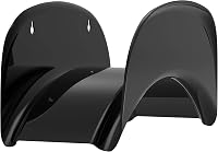 Gardzen Heavy Duty Garden Hose Hanger Wall Mount Rack - Rustproof Metal Holder for 100ft Hoses, Prevents Kinks & Tangles, Black