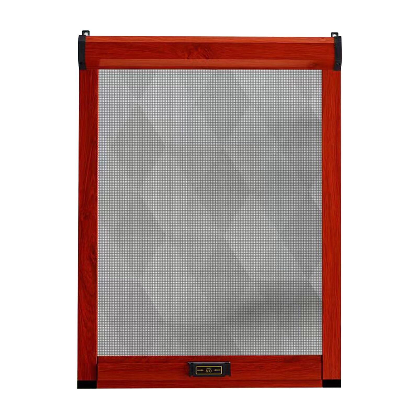 Aeovot Custom Window Fly Screens for Windows Nets - Roll-Up Fly Bug Mosquito Net Window Mesh Insect Screen with Aluminum Alloy Frame, Insect Protection Roller Blind, Durable Breathable(F)