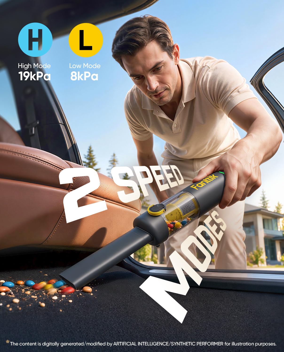 Amazon.com - Fanttik Slim V8 APEX Cordless Car Vacuum & Air Duster
