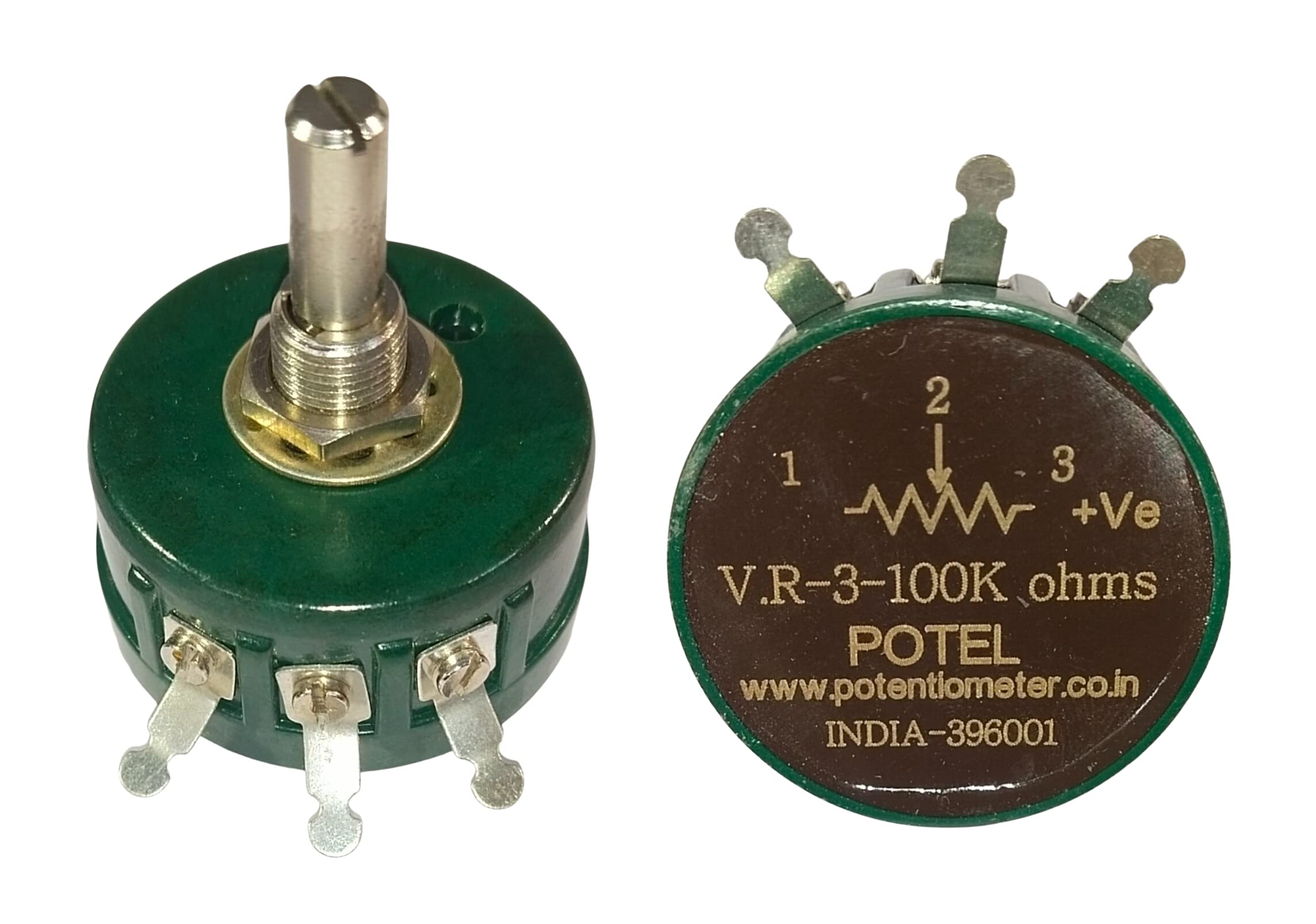 100K Potentiometer 3 Pin Single Turn Variable pot carbon film (B0C2GR6CFQ) Amazon Price History, Amazon Price Tracker
