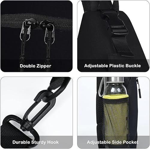 Miniatura 5 de MOSISO Mochila tipo bandolera, bolsa cruzada para el pecho, viajes, senderismo, con bolsillo vertical con cremallera y tira reflectante