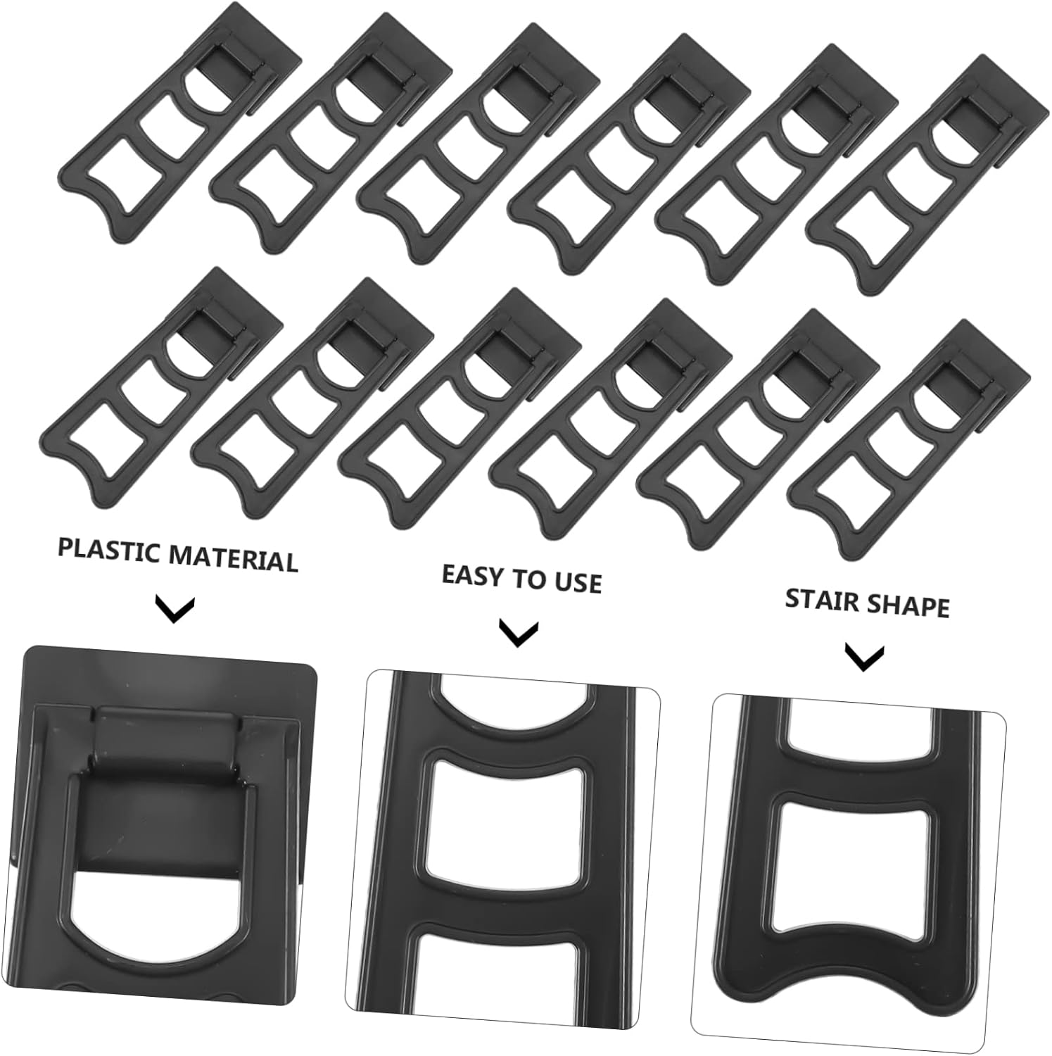 50pcs Trapezoid Photo Frame Holders Desktop Display Racks for Easy Installation for Decor