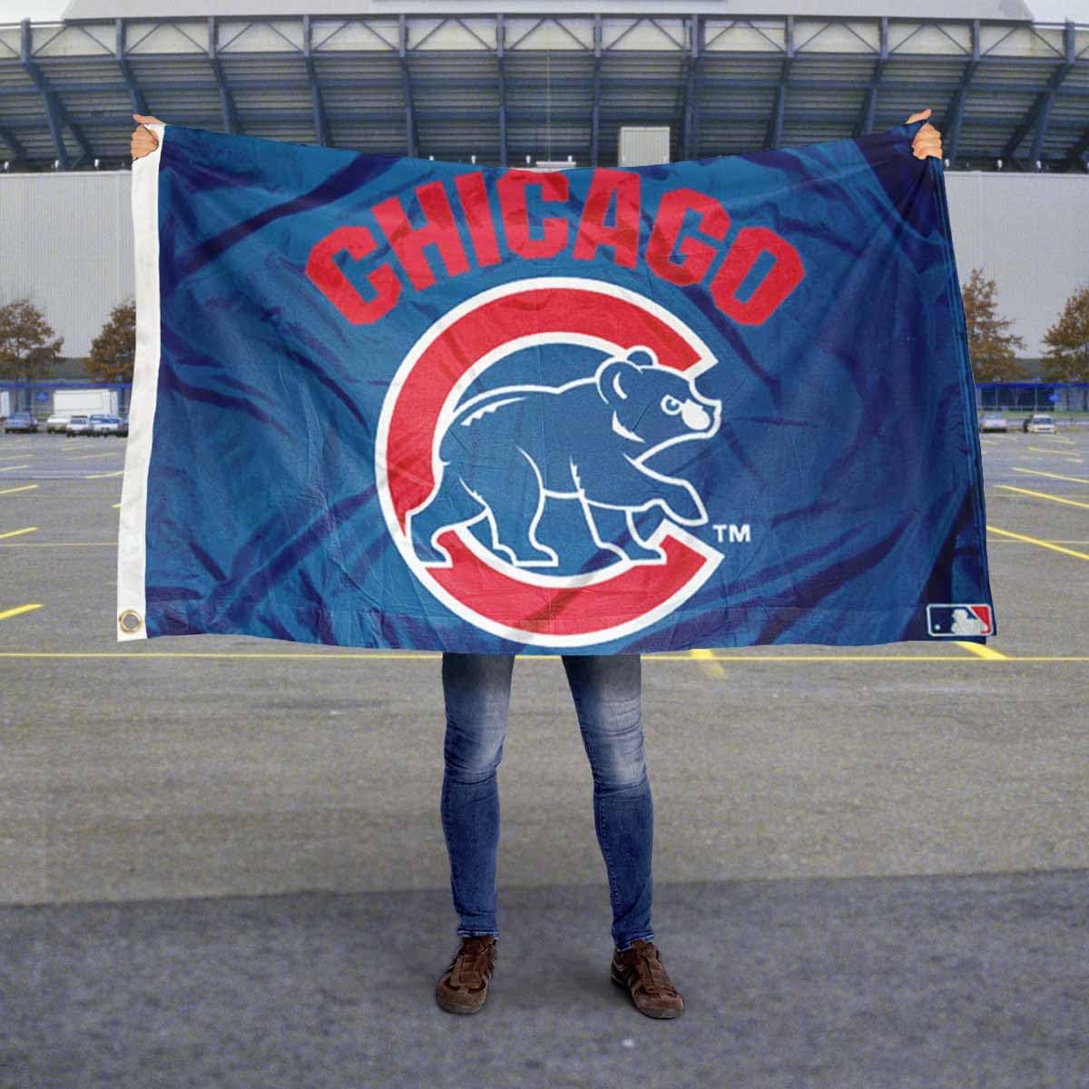 Chicago Baseball Walking Bear Flag 3x5 Banner - Image 5