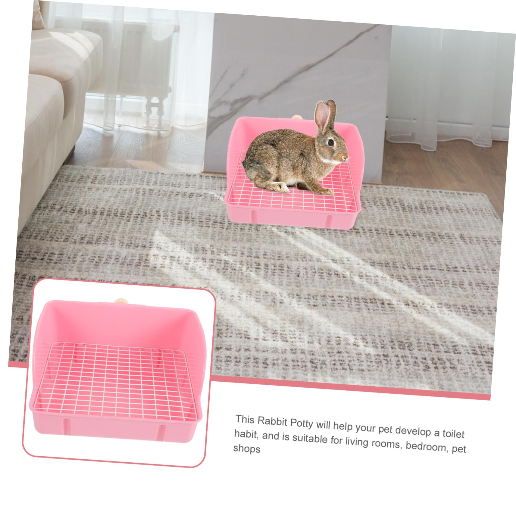 Kunststoff Haustiertoilette für Katze und Welpe mit Abnehmbaren Gittern