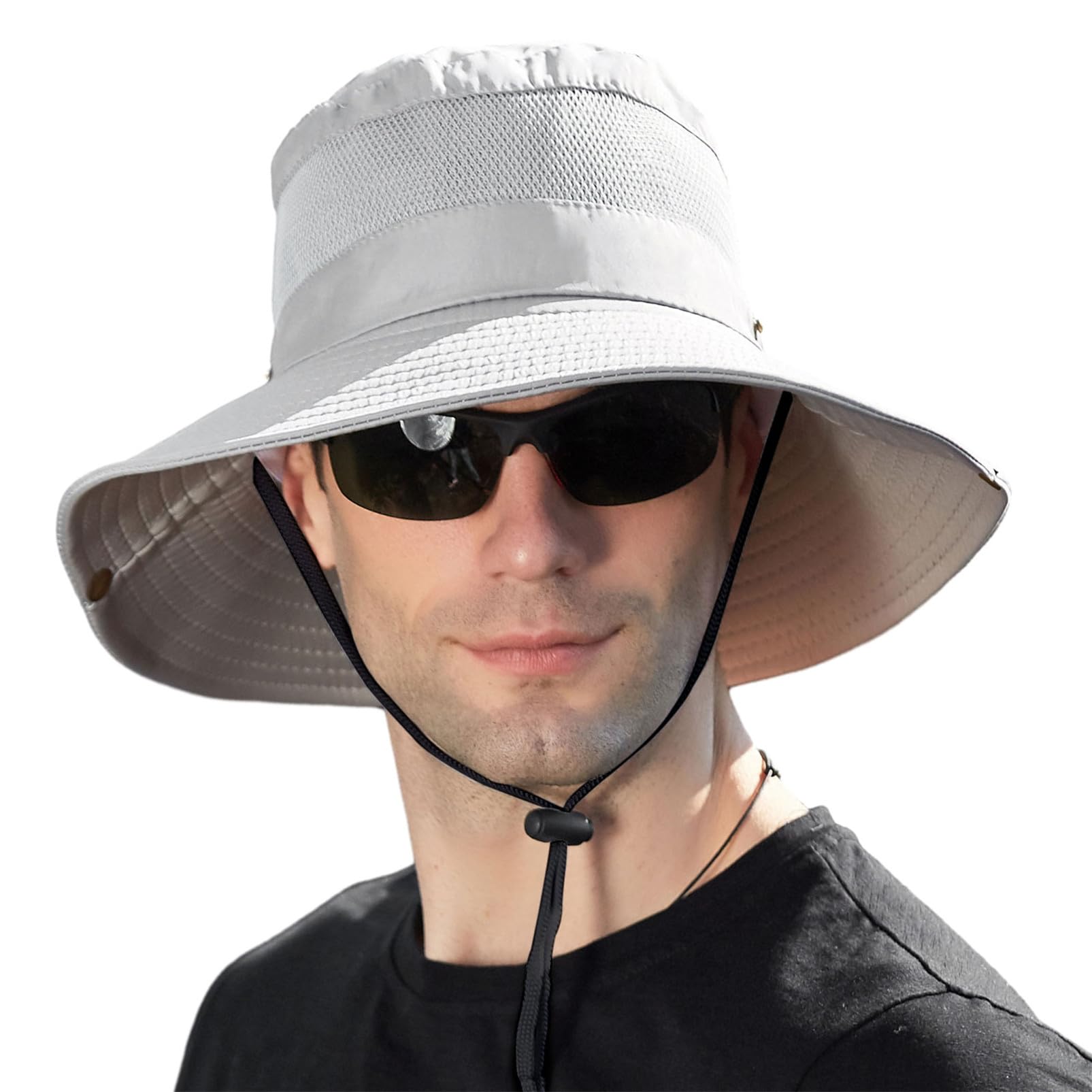 outfit spring Sombrero de Pescador Hombre Mujer Sombrero para el Sol, Verano ala Ancha Protección Solar Gorro Pescador Plegable Malla Sombrero Safari para Pesca Trekking Senderismo Playa Surf