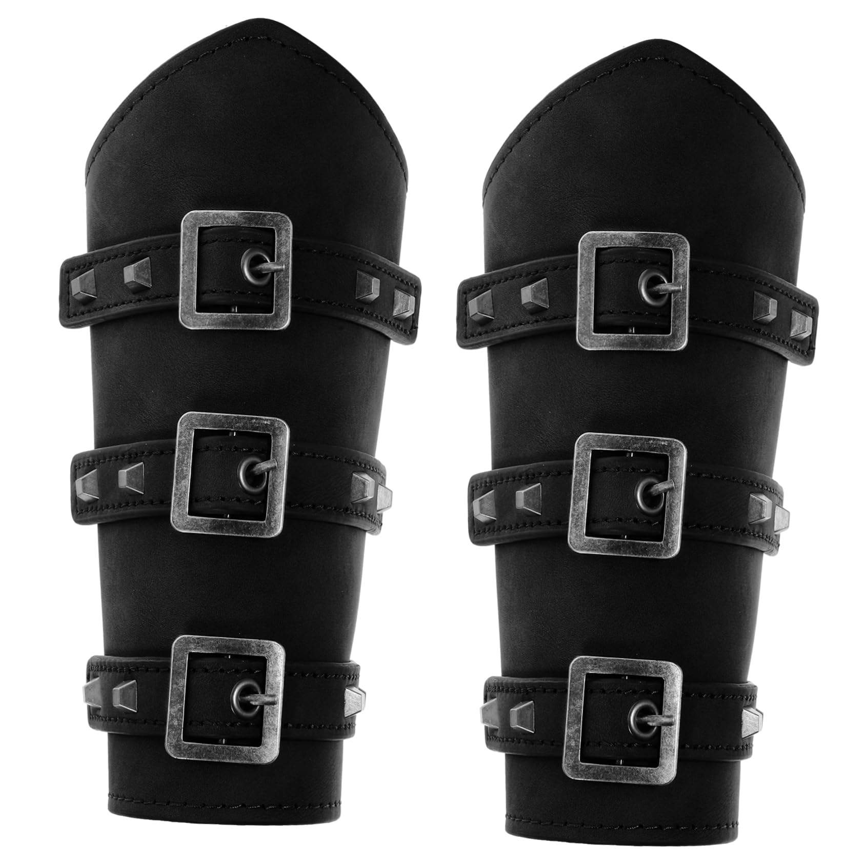 Gogogmee 1 Pair Medieval Wrist Band Arm Guards Halloween Cosplay Accessory for Men Women