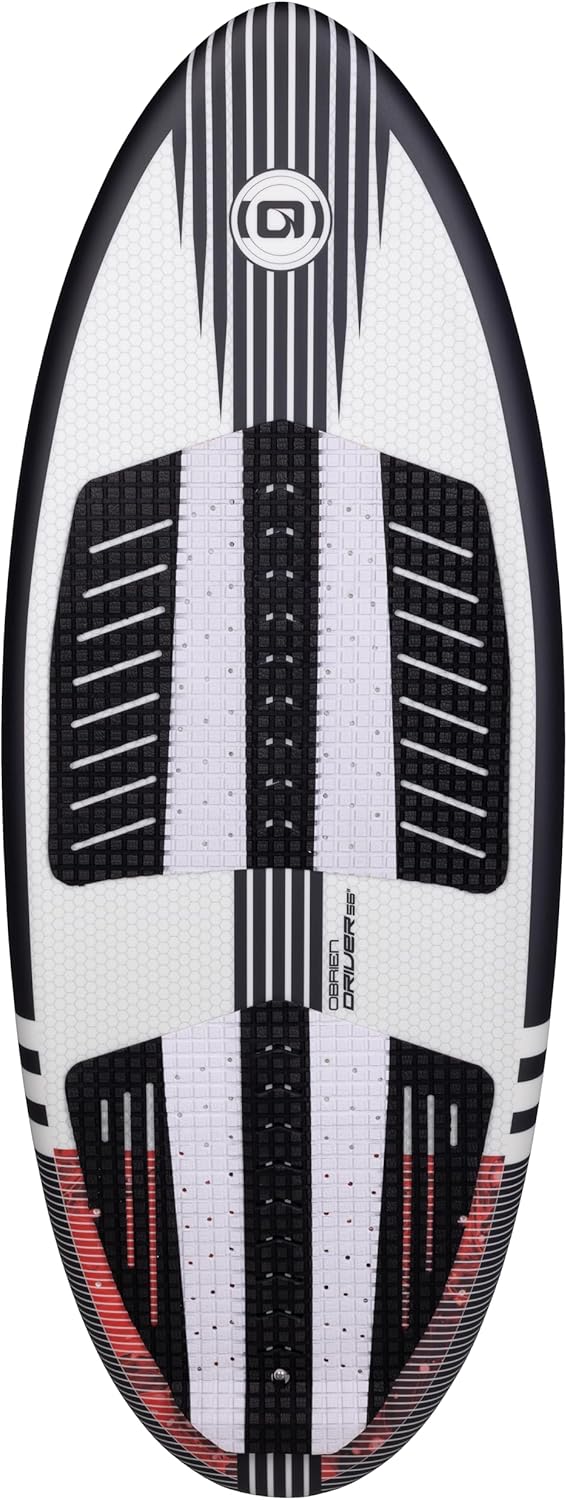 O'Brien Driver Wakesurf Board – 56" or 63" Surf-Skim Hybrid, Compression Molded, Thruster Fin Setup, High Volume Core, Snappy Rocker Line – Ideal for All Skill Levels
