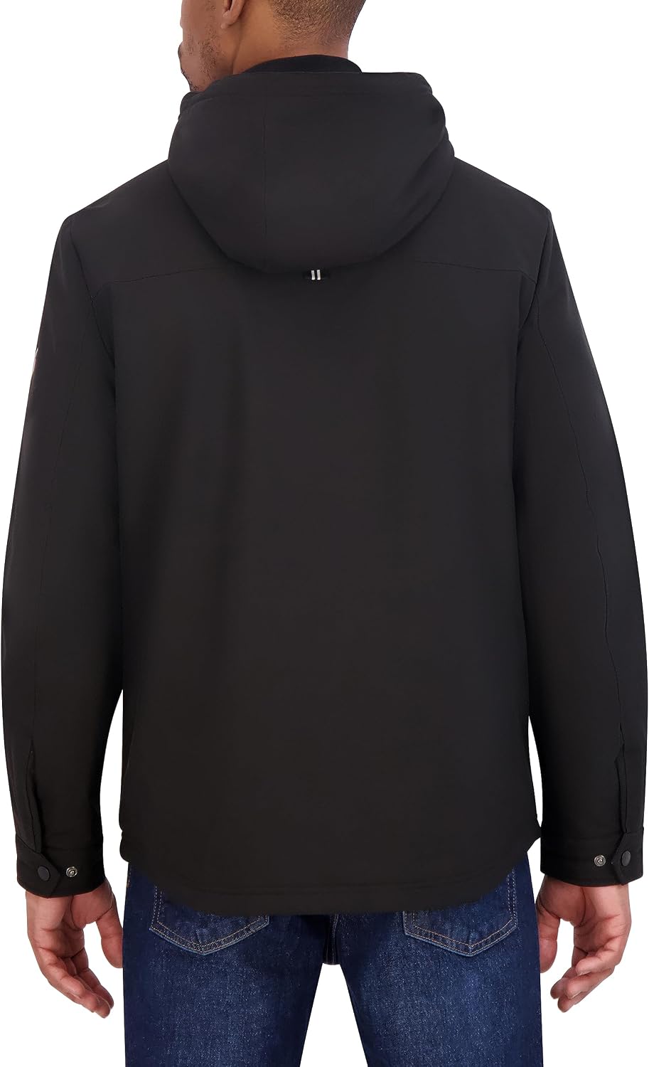 Nautica Men's Sherpa Lined Softshell Jacket – Full Zip, Adjustable Hood, Wind Resistant