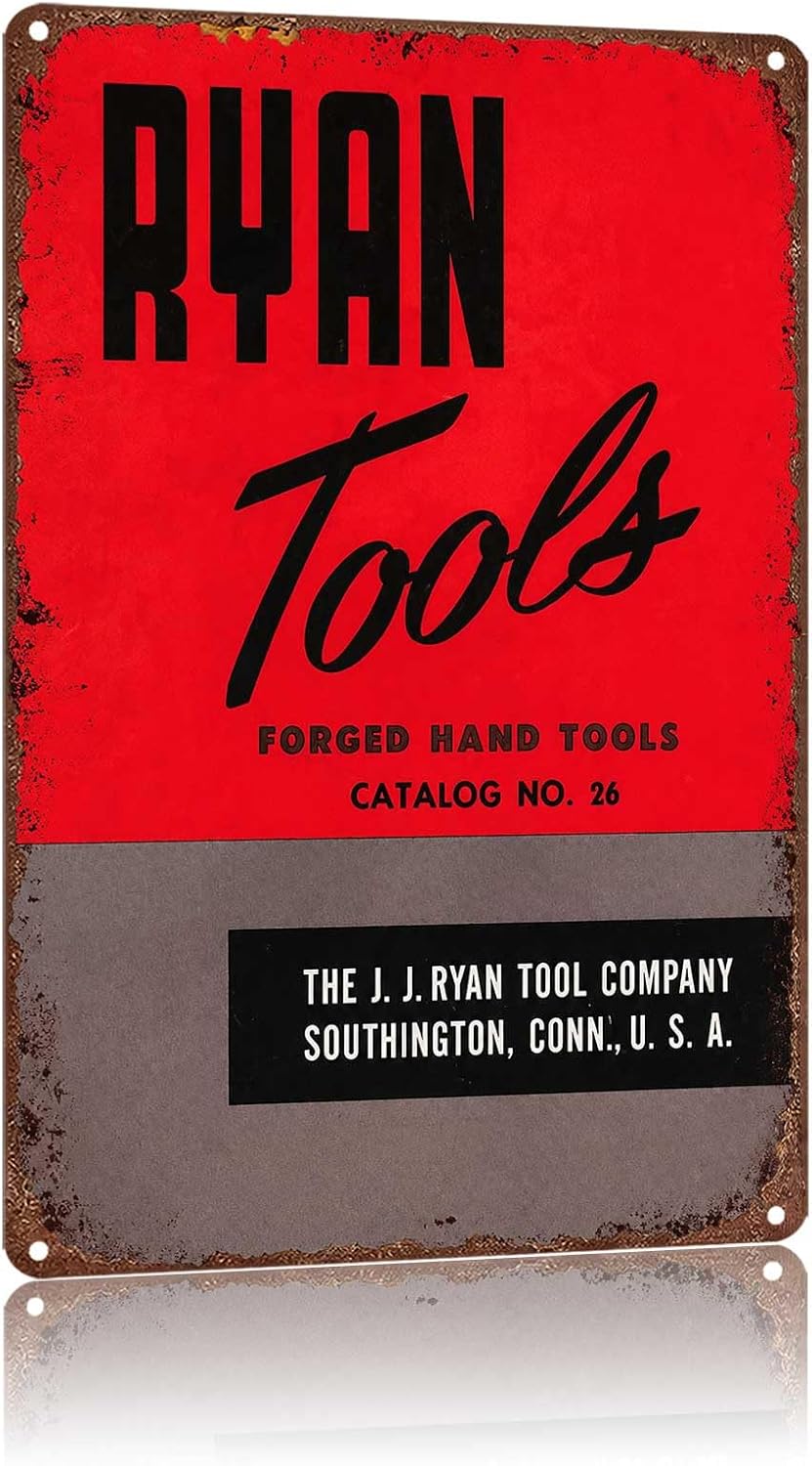 Metal Sign Vintage Forged Hand Tools Retro Brand Wall Decor