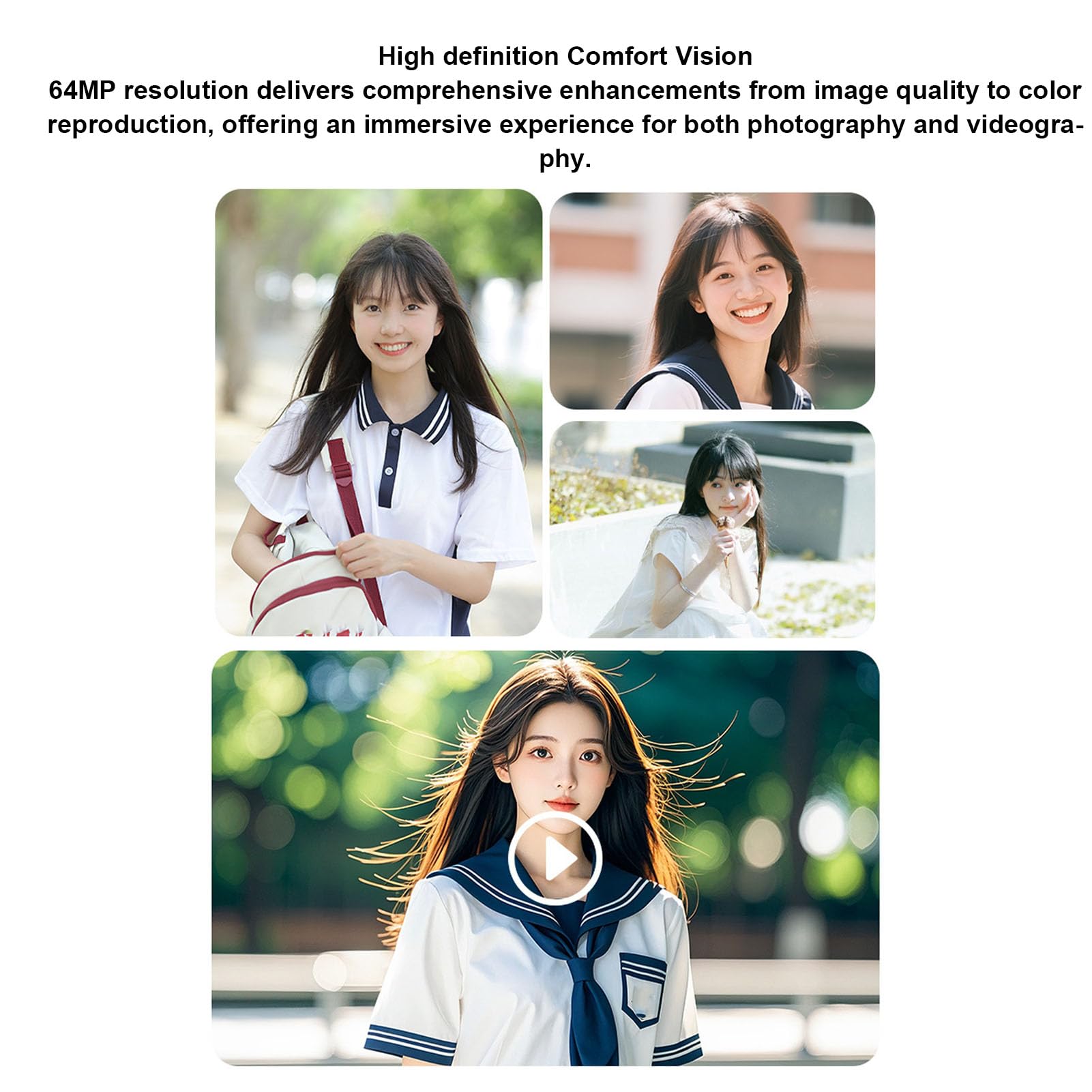 Annadue Videocamera Digitale 4K per Fotografia, Fotocamera Mirrorless per Vlogging da 64 MP con Schermo Ribaltabile da 3 Pollici, Zoom Digitale 6X, Messa a Fuoco Automatica, (SILVER)