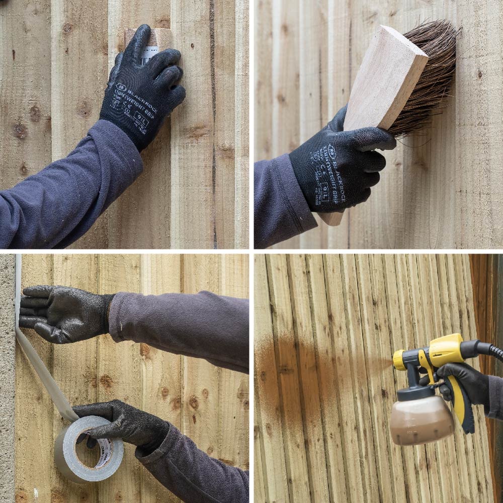 Roxil Lasure Préventive Bois 5L Or d'Automne Intérieur Extérieur Protection Contre Pourriture Champignons Larves Termites