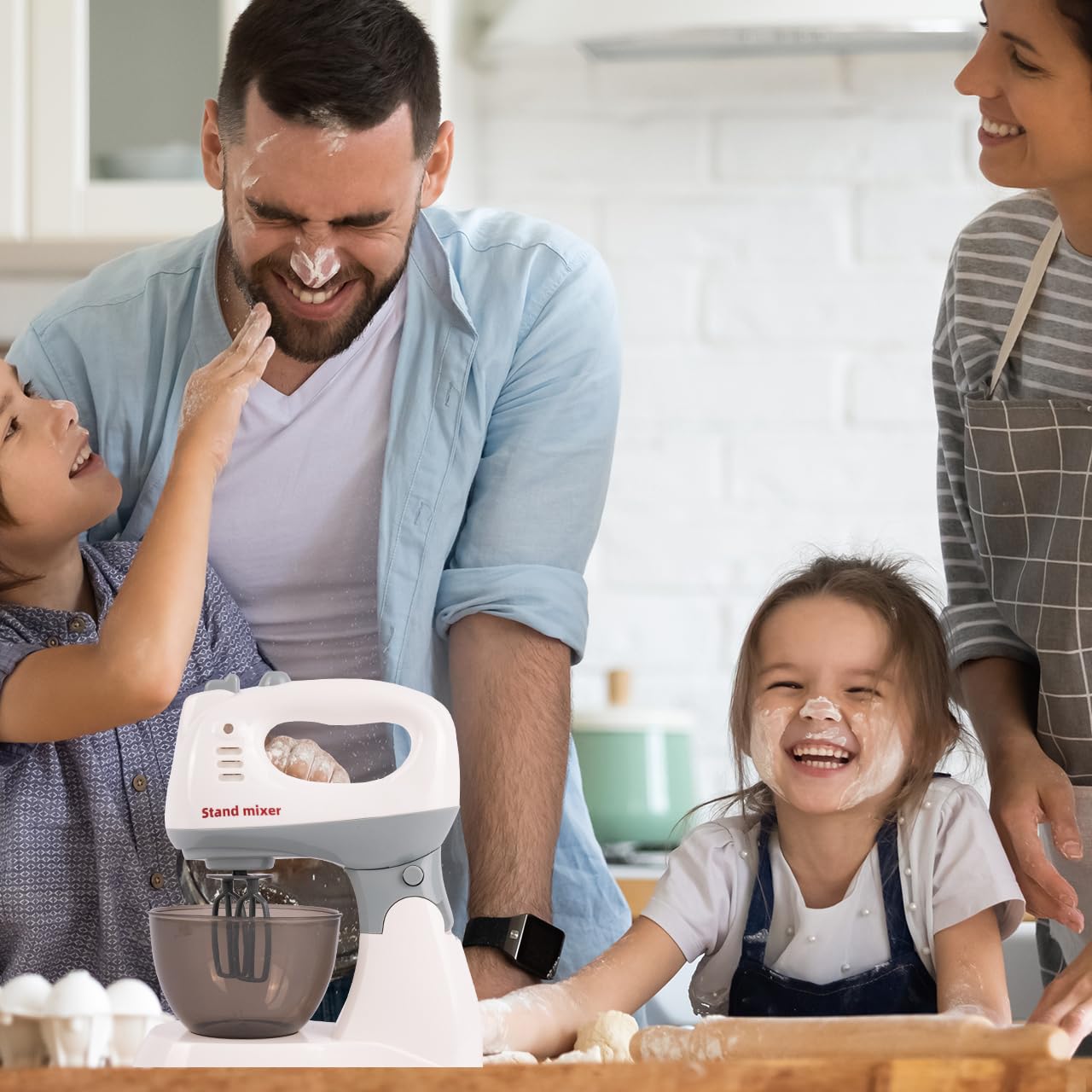 MalPlay Robot kuchenny, zabawka kuchenna, akcesoria do pieczenia, akcesoria kuchenne do zabawek, mikser dla dzieci od 3 lat