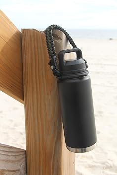 One MissionX Paracord Handle for YETI Rambler 46oz 36oz 26oz 64oz 18oz 12oz Water Bottles, Durable Carrier Strap - Holder