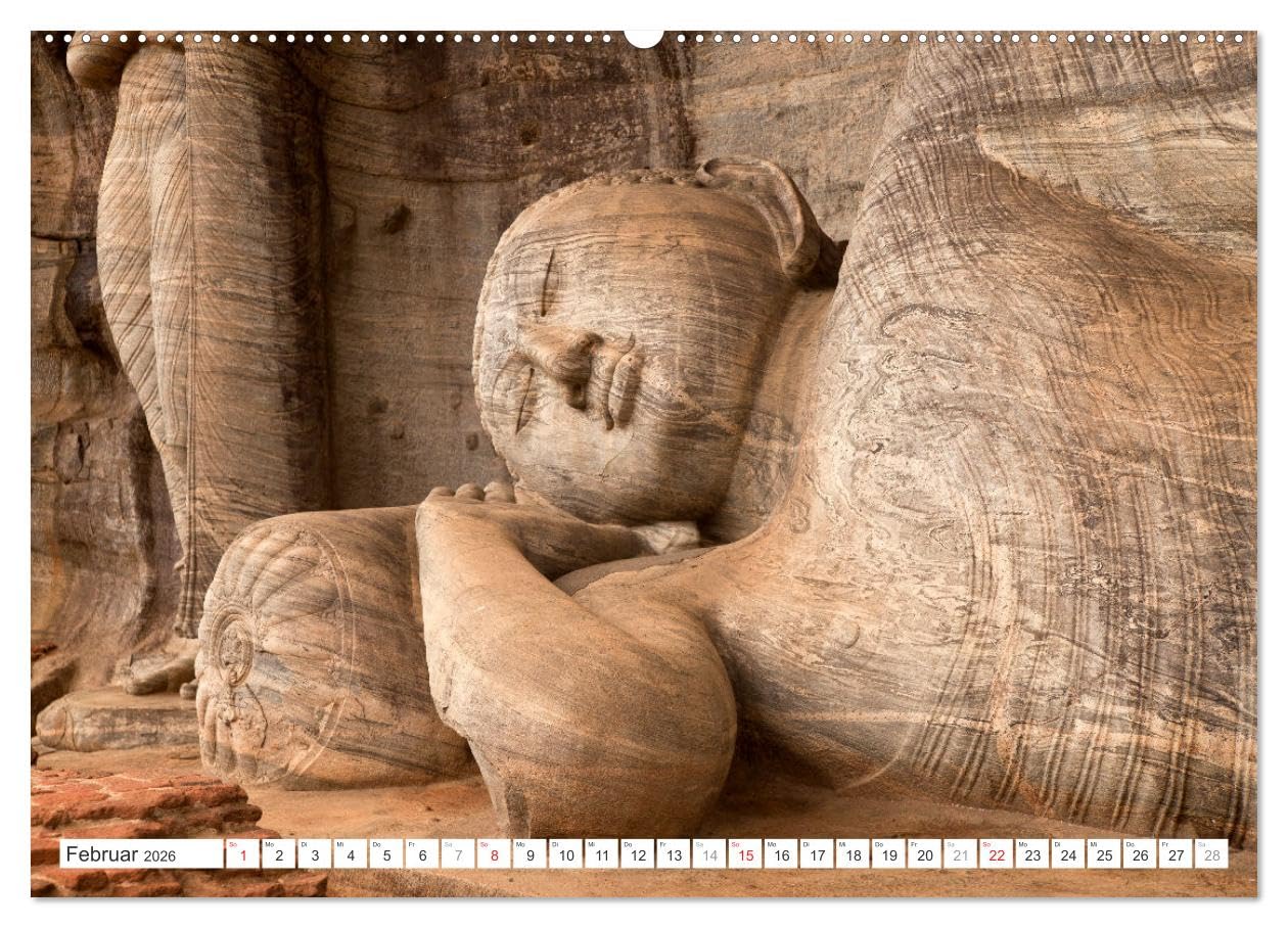 Siddhartha Gautama - Buddha (Wandkalender 2026 DIN A2 quer), CALVENDO Monatskalender: 13 wunderbare und exotische Fotos von Buddhastatuen aus Asien von Sri Lanka bis Thailand. (CALVENDO Orte)