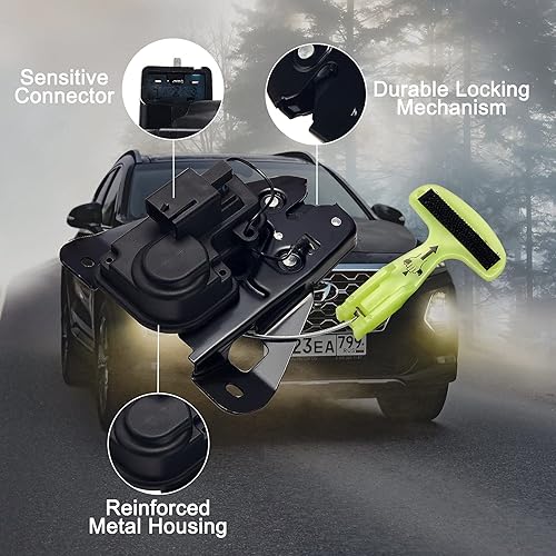 Miniatura 3 de SYERAL Actuador de bloqueo de puerta trasera para puerta trasera de puerta elevadora 931-714, actuador de pestillo de maletero, actuador de maletero