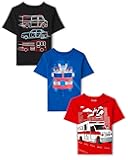 Baby and Toddler Boys' Vehicle Short Sleeve Graphic T-Shirts, Multipack
