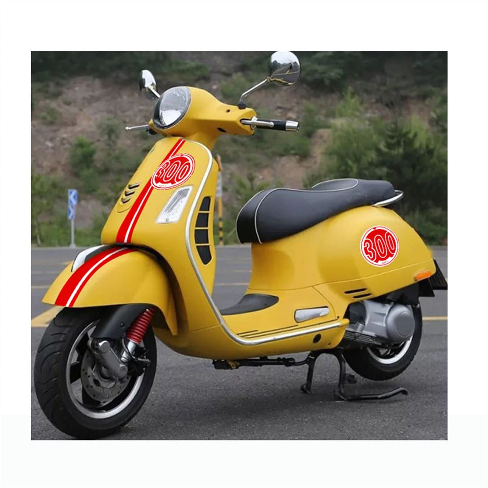Motorrad Körper Aufkleber Emblem Reflektierende Für Vespa GTS 300 Gts300