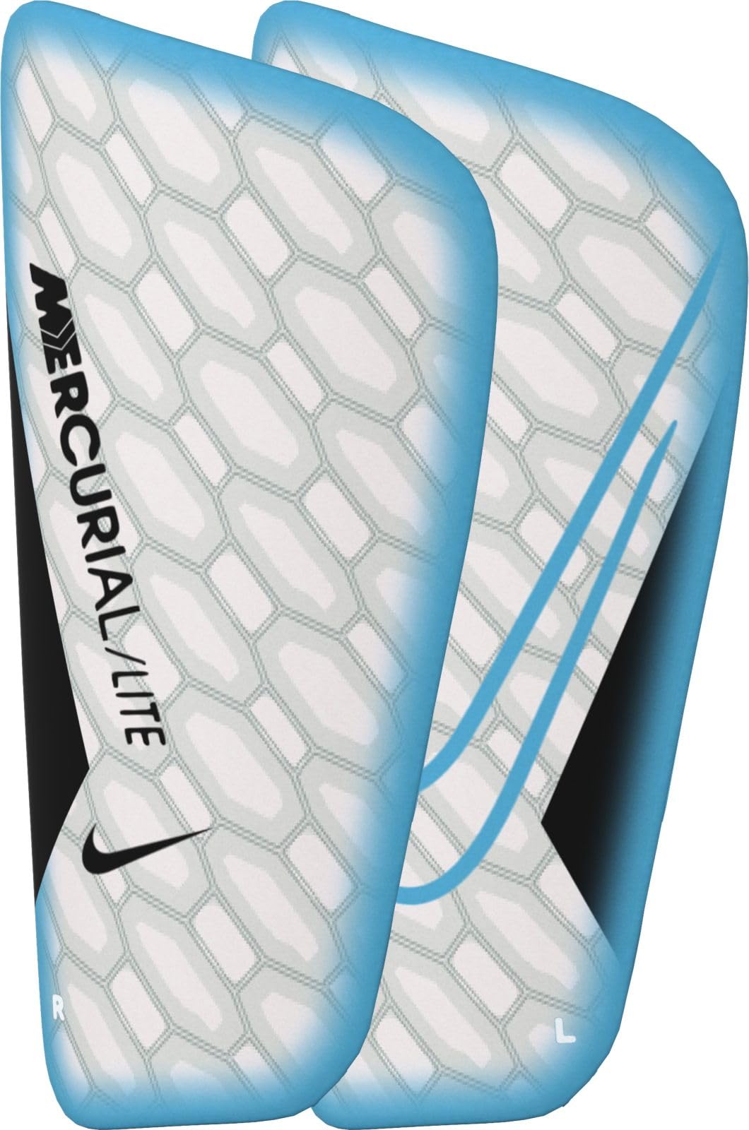 Nike Unisex Mercurial Lite - FA22 Shin pads Blue Fury/Black/Blue Fury XL